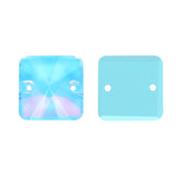 Aquamarine Am Rivoli vierkante vorm van hoge kwaliteit glas naaide strass